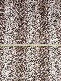 Chocolate Brown/Vanilla/Cinnamon Polyester/Lycra Animal Print DTY Knit 58W