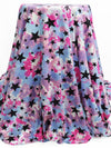 Dusty Lilac/Periwinkle/Hot Pink/Multi Polyester/Lycra Stars And Tie-Dye Burst Print Double Brushed Knit 60W