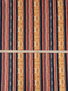 Sunset Orange/Midnight Blue/Slate Gray/Multi Polyester/Lycra Vertical Painterly Stripe Print Double Brushed Knit 56W