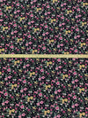 Light Pink/Dandelion/Black/Multi 100% Polyester Floral Print Bubble Crepe 56W