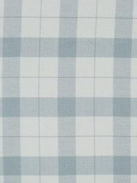 Frost Blue/Glacier White 100% Cotton Yarn-Dyed Plaid Flannel - NY Designer - 58W