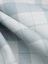 Frost Blue/Glacier White 100% Cotton Yarn-Dyed Plaid Flannel - NY Designer - 58W