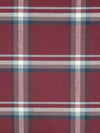 Cranberry/Slate Blue/Steel Gray/White 100% Cotton Yarn-Dyed Plaid Flannel - NY Designer - 58W