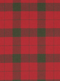 Cherry Red/Rifle Green 100% Cotton Yarn-Dyed Plaid Shirt Weight Woven - NY Designer - 58W