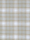 White/Oatmeal/Pale Powder Blue 100% Cotton Plaid Design Brushed Suiting - NY Designer - 56W