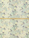 Cream/Dusty Lilac/Misty Moss/Multi 100% Rayon Ornate Floral Print Crepe Challis 54W