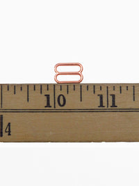 1/2" Rose Gold Bra Strap Slider - 10 Per Bag