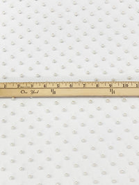 SOLD AS IS ONLY - Off-White 100% Nylon Pearl Netting - Norma Kamali - 67W