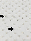 SOLD AS IS ONLY - Off-White 100% Nylon Pearl Netting - Norma Kamali - 67W