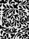 Black Polyester/Lycra Velvet Floral Burnout Netting - Norma Kamali - 62W