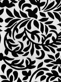 Black Polyester/Lycra Velvet Floral Burnout Netting - Norma Kamali - 62W