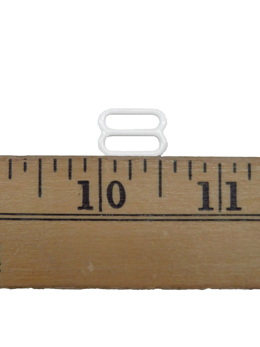 1/2" White Bra Strap Slider - 10 Per Bag