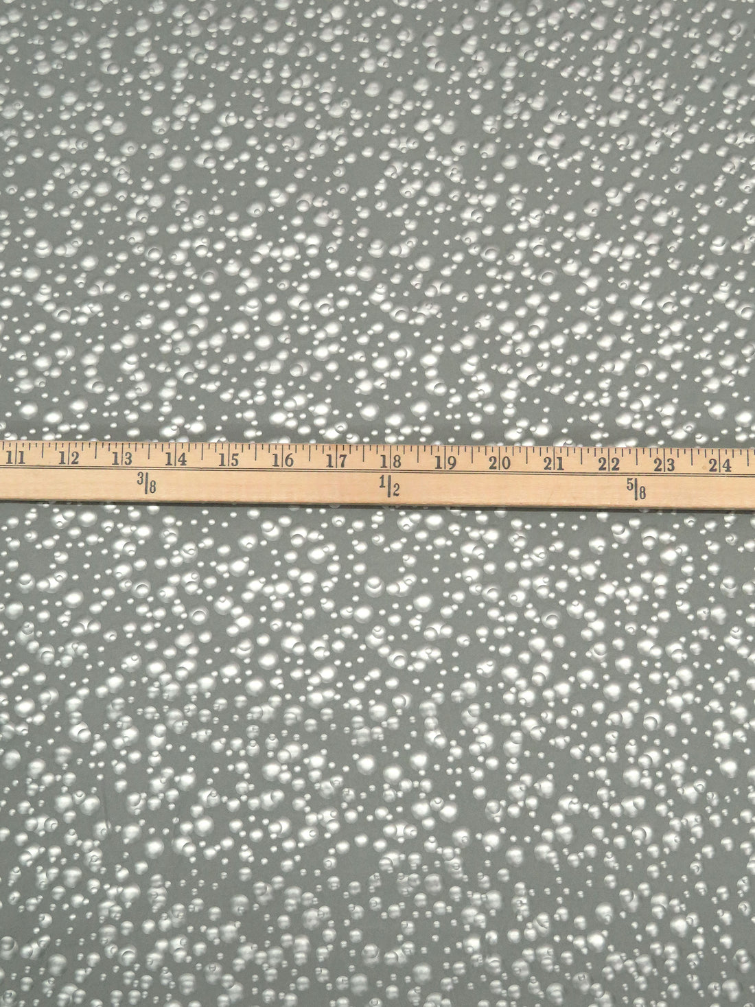 Spanish Gray/Silver 100% Polyester Fused Hologram Bubbles Vinyl Poplin - Norma Kamali - 59W