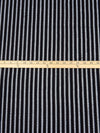 Black 100% Nylon Vertical Stripe Weave Novelty Lace - 62W