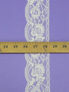 2.5" Off-White 100% Polyester Scalloped Lace Netting Edging Trim