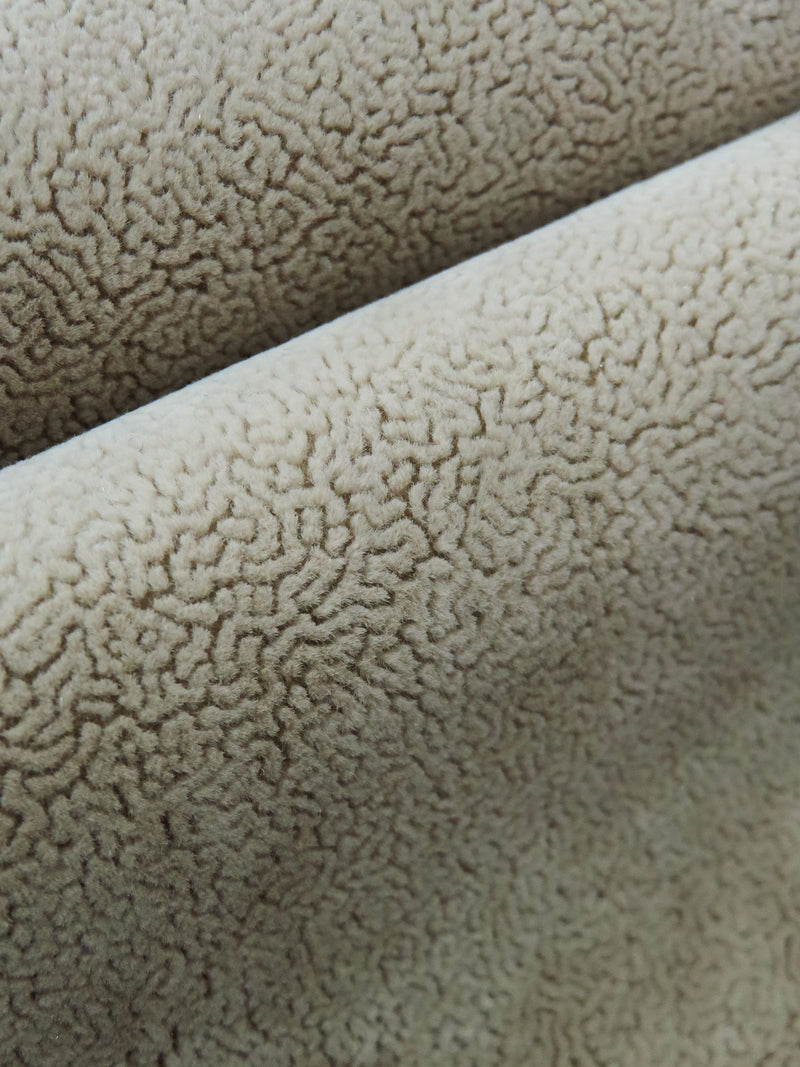 Desert Tan Rayon/Polyester/Acetate Velvet Coating - NY Designer - 56W