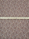 Chocolate/Flax/Tan Nylon/Lycra Floral Weave Stretch Lace 57W