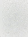 Icy White 100% Nylon Double Scalloped Border Floral Corded Lace 58W