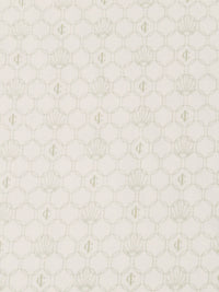 Off-White/Washed-Out Olive 100% Rayon Novelty Overlapping Circles Print Challis - NY Designer - 56W