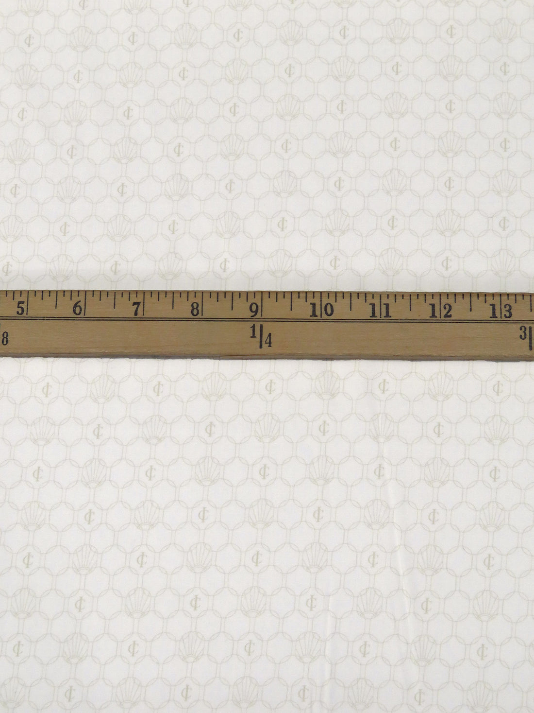 Off-White/Washed-Out Olive 100% Rayon Novelty Overlapping Circles Print Challis - NY Designer - 56W