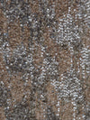 Copper/Silver/Cedar/Multi Polyester/Lycra Curly Faux Fur Knit With Sequins - NY Designer - 62W