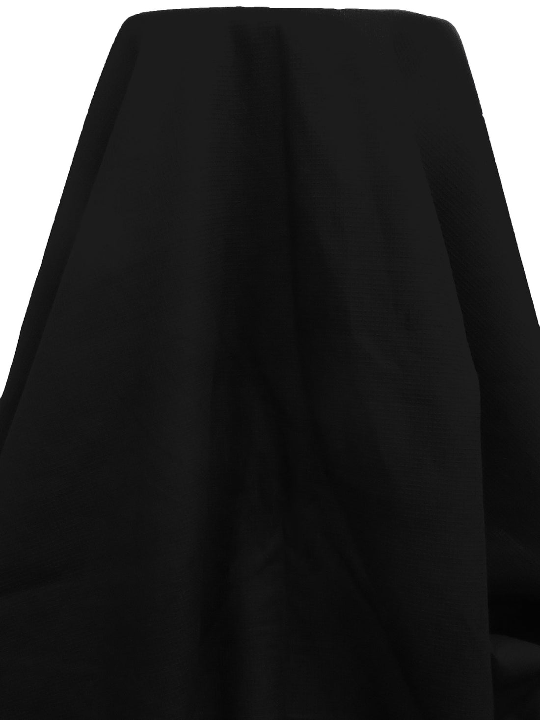 Pitch Black 100% Cotton Waffle Weave Shirting - NY Designer - 63W