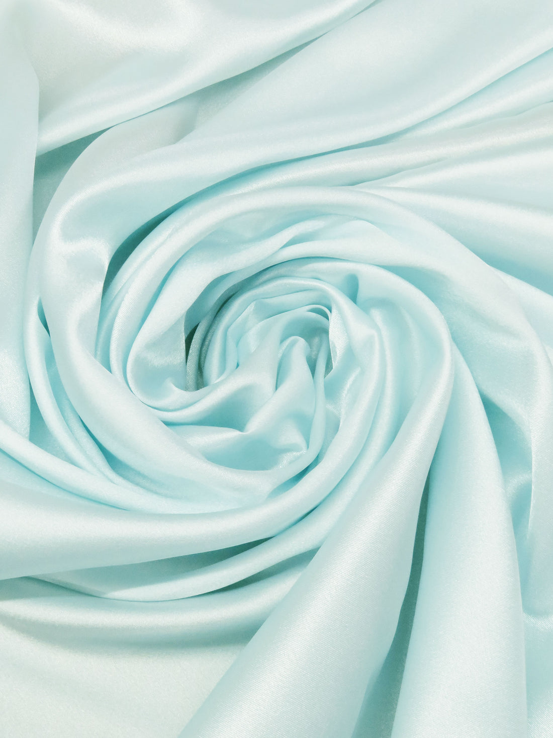 Powder Blue 100% Polyester Charmeuse 57W