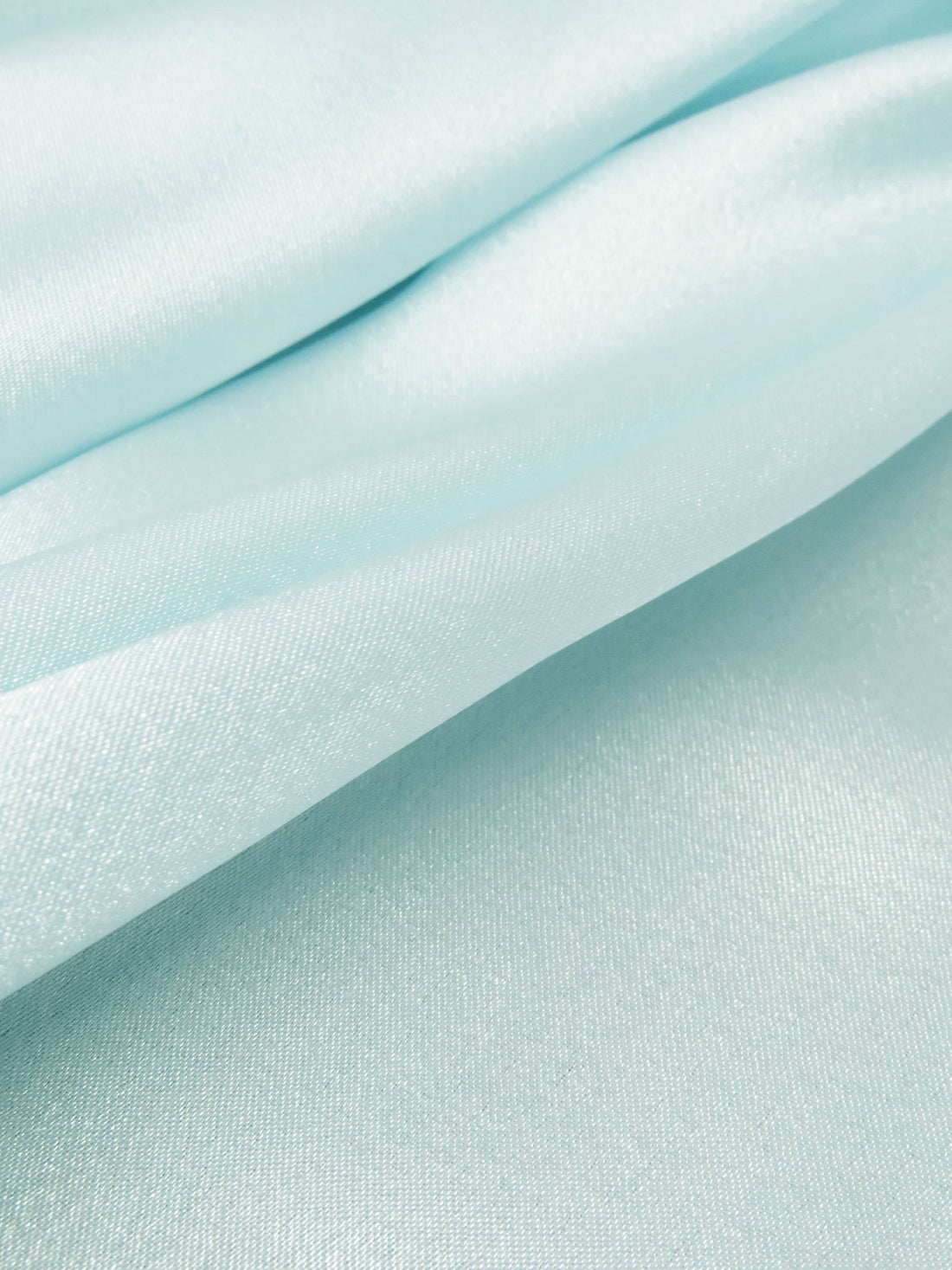 Powder Blue 100% Polyester Charmeuse 57W