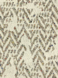 Bone/Taupe/Multi Wool/Nylon Textured Novelty Jacquard Coating - NY Designer - 57W