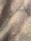 Mauve Taupe/Dusty Pink/Gold 100% Polyurethane Tie-Dye Look Faux Leather - NY Designer - 55W