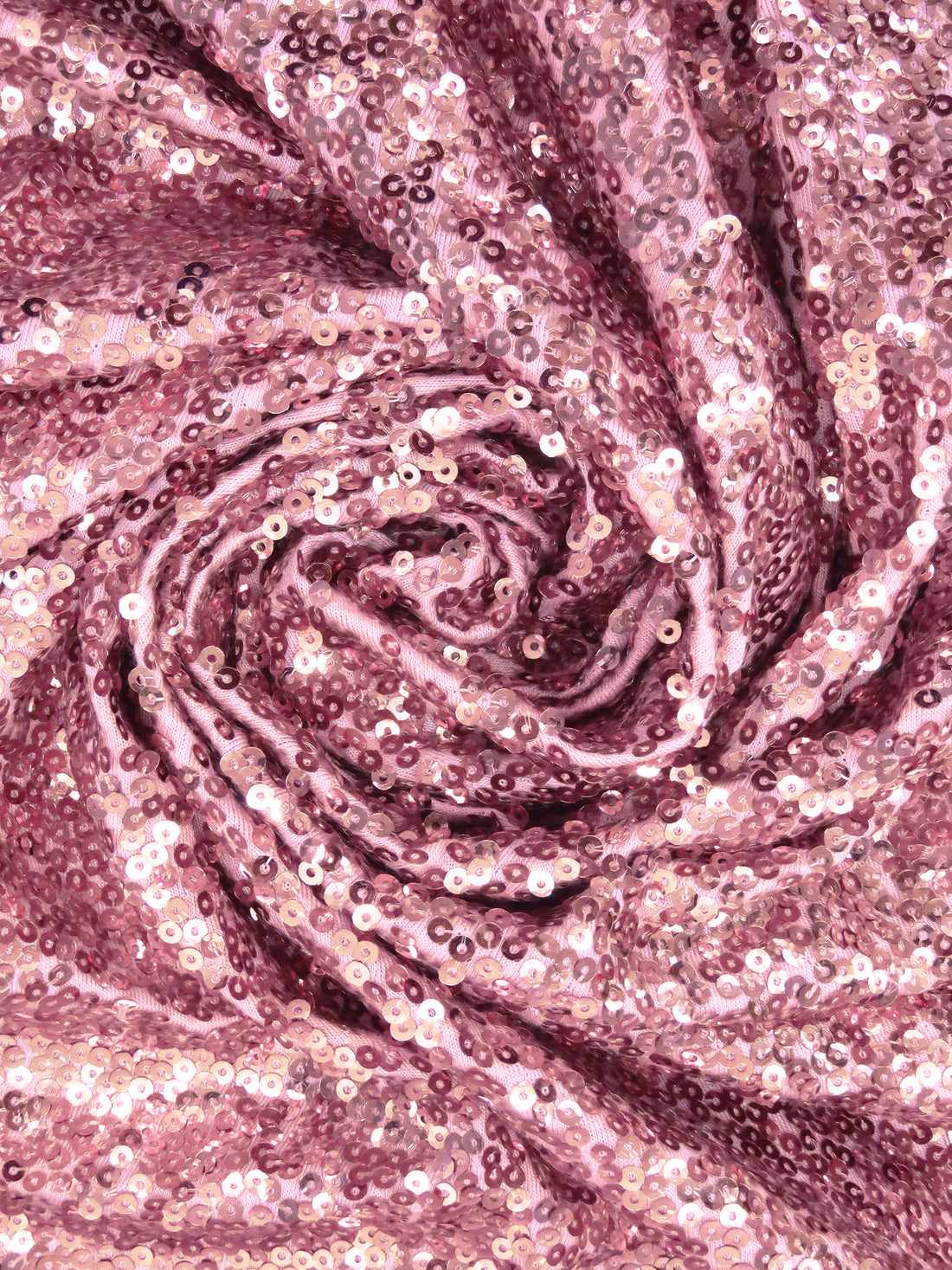 Shimmery Blush/Light Pink Rayon/Lycra Sequins On Jersey Knit - Norma Kamali - 52W