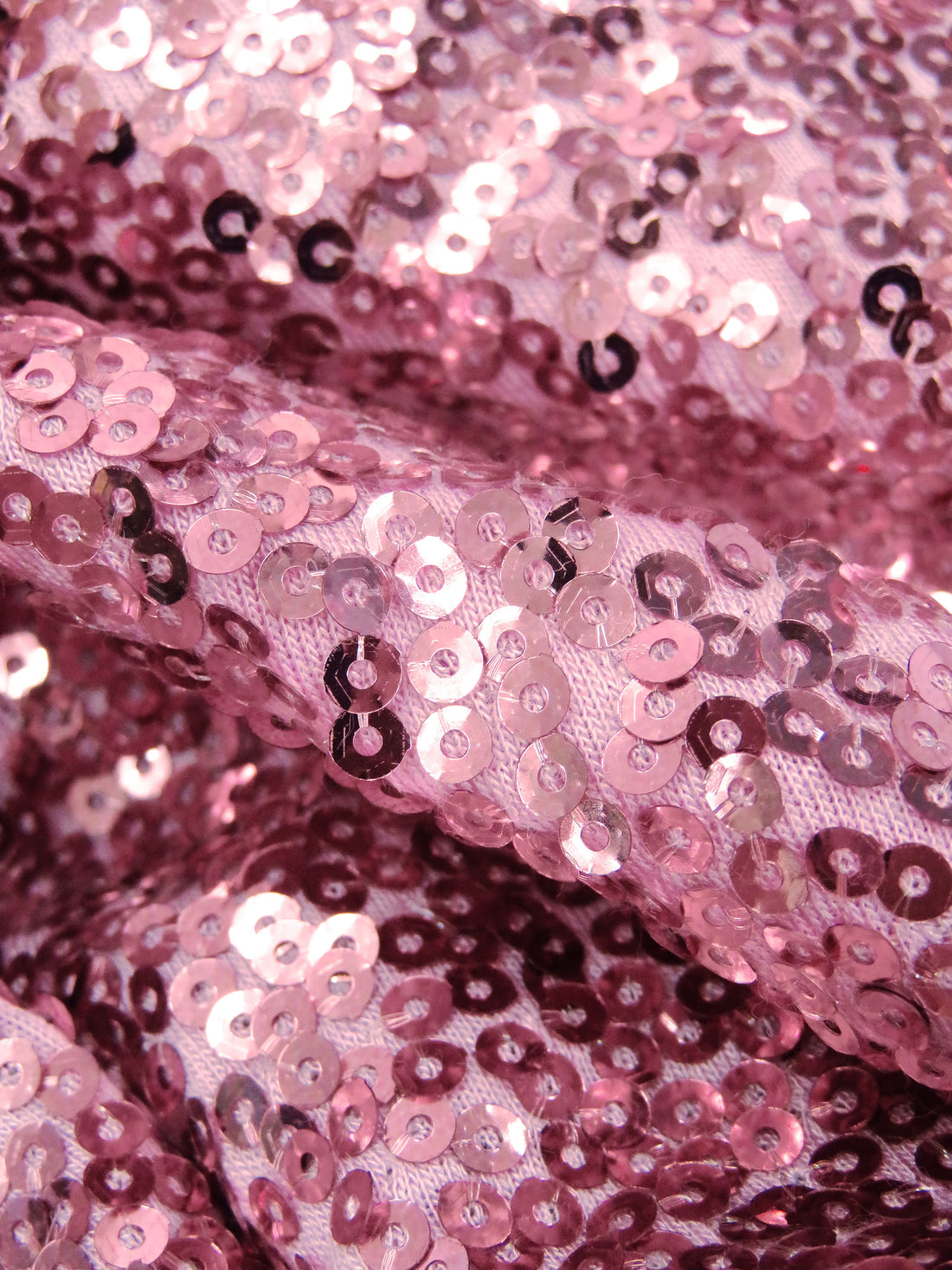 Shimmery Blush/Light Pink Rayon/Lycra Sequins On Jersey Knit - Norma Kamali - 52W