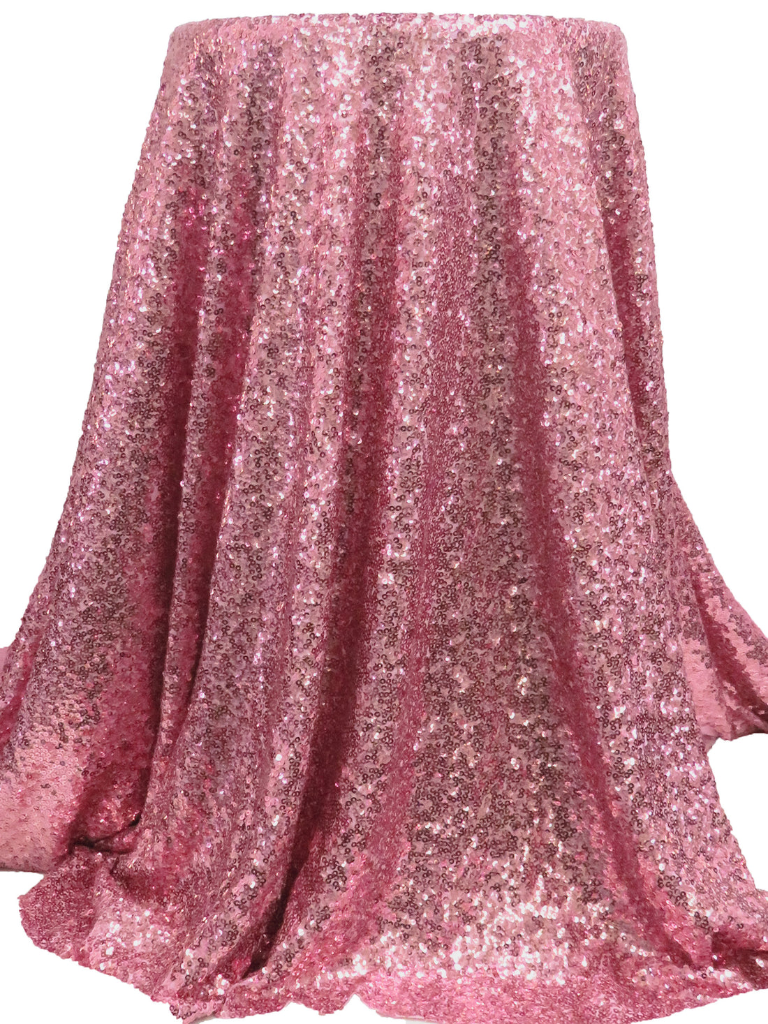 Shimmery Blush/Light Pink Rayon/Lycra Sequins On Jersey Knit - Norma Kamali - 52W
