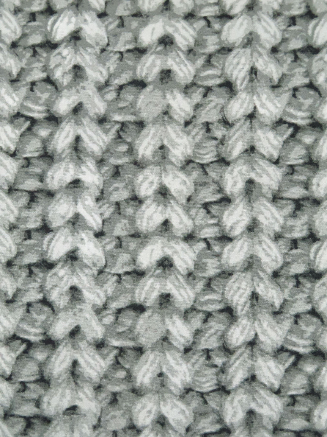 Light Gray/Cloud Gray/Gunmetal Polyester/Lycra Knitted Print ITY Knit - Norma Kamali - 57W