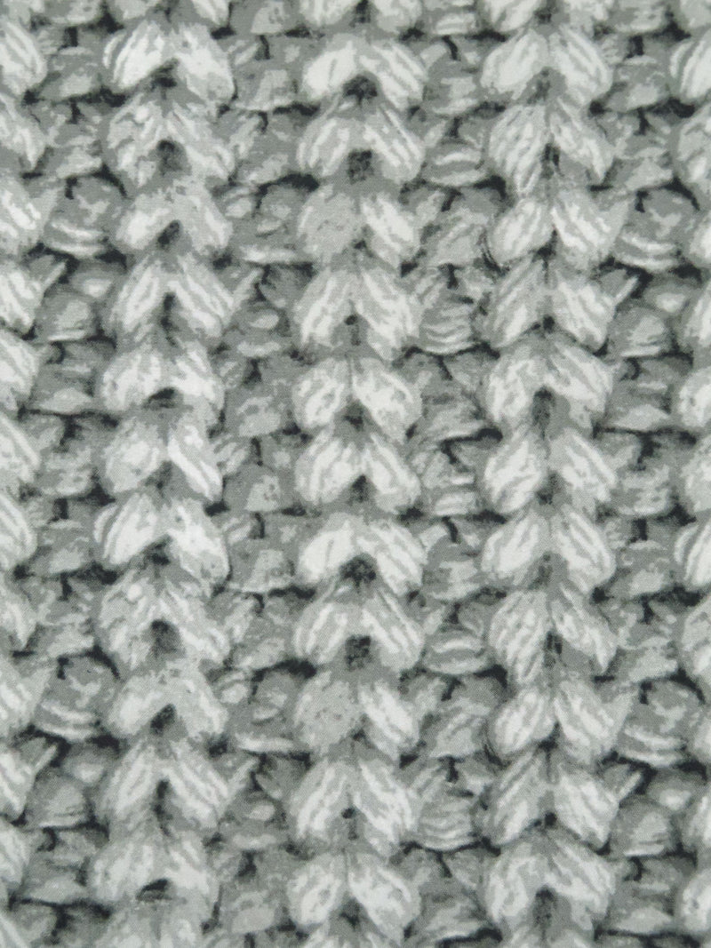 Light Gray/Cloud Gray/Gunmetal Polyester/Lycra Knitted Print ITY Knit - Norma Kamali - 57W