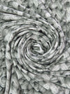 Light Gray/Cloud Gray/Gunmetal Polyester/Lycra Knitted Print ITY Knit - Norma Kamali - 57W
