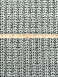 Light Gray/Cloud Gray/Gunmetal Polyester/Lycra Knitted Print ITY Knit - Norma Kamali - 57W