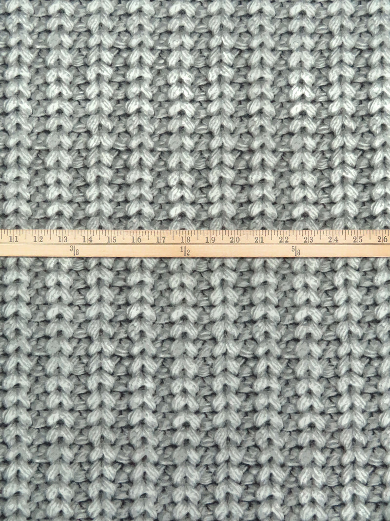 Light Gray/Cloud Gray/Gunmetal Polyester/Lycra Knitted Print ITY Knit - Norma Kamali - 57W
