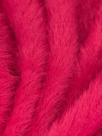 Paradise Pink Polyester/Lycra Furry Sweater Knit - NY Designer - 64W