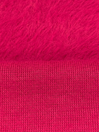 Paradise Pink Polyester/Lycra Furry Sweater Knit - NY Designer - 64W