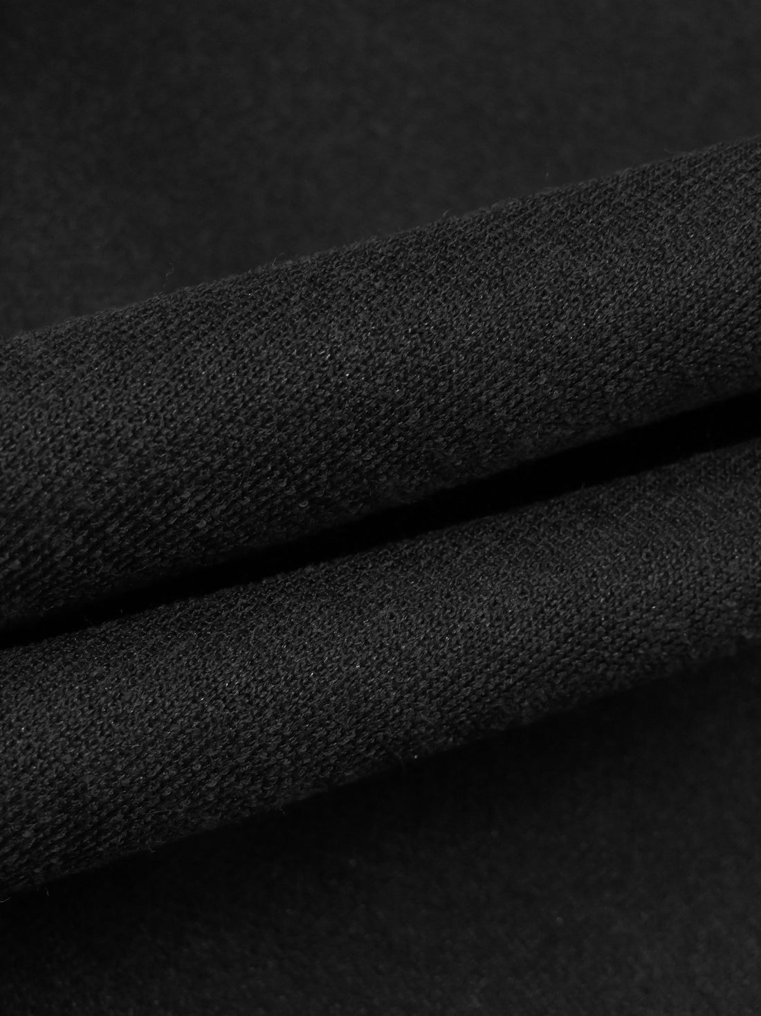Dark Charcoal Polyester/Cotton Sweatshirt Fleece 61W