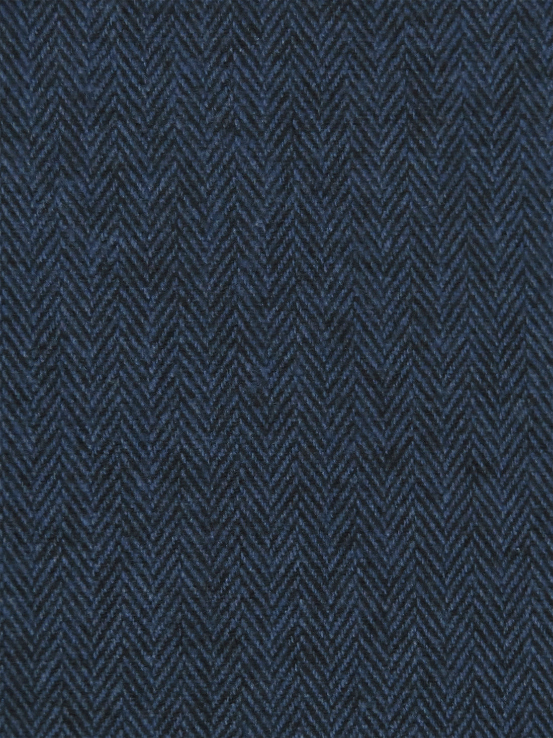 Space Cadet Blue/Black 100% Cotton Herringbone Weave Flannel Suiting - NY Designer - 58W