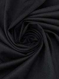 Coal Black Wool/Nylon Twill Suiting - NY Designer - 60W