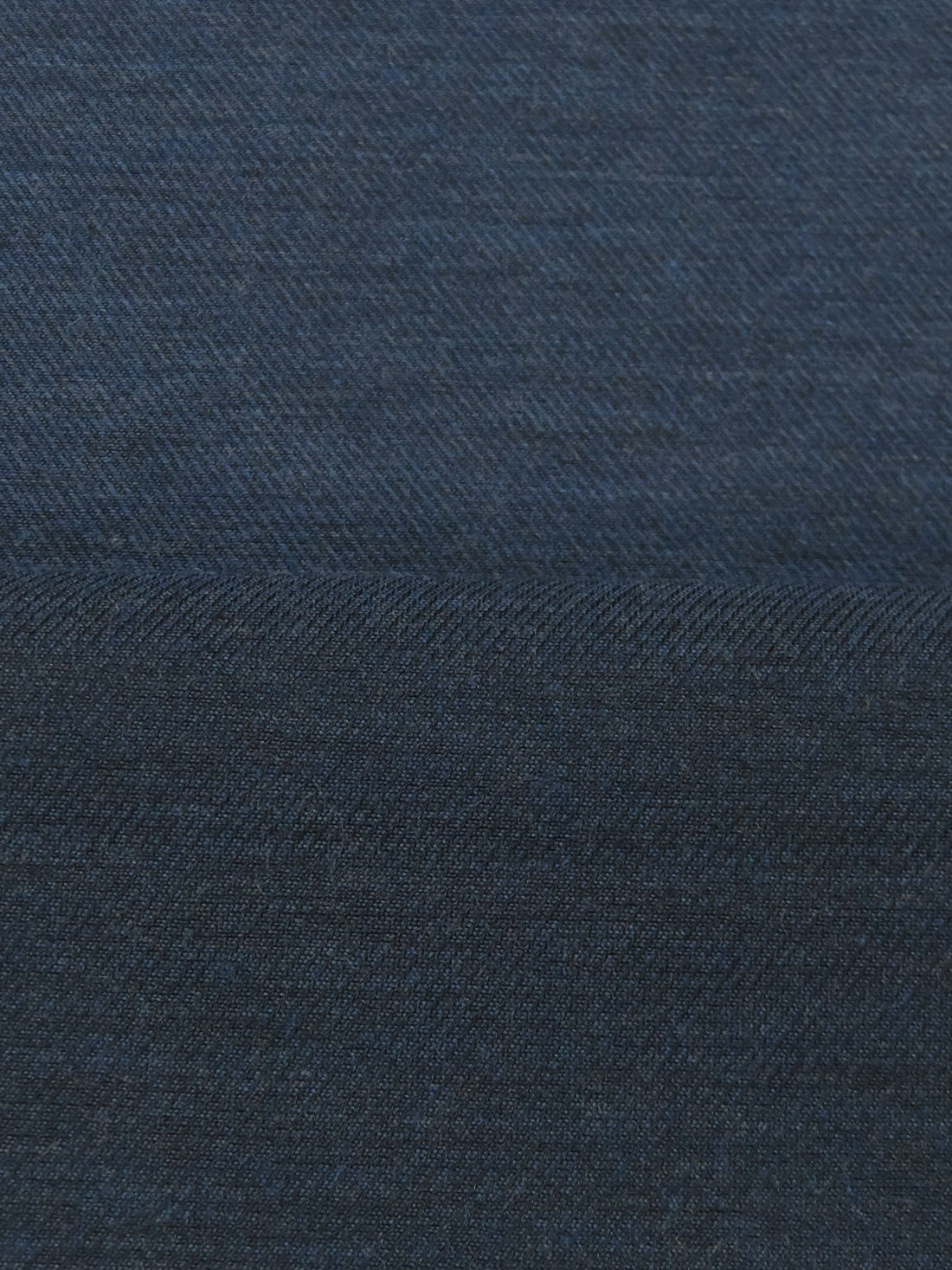 Dark Slate Blue Cotton/Polyester Heathered Shirt Weight Woven - NY Designer - 55W