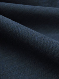Dark Slate Blue Cotton/Polyester Heathered Shirt Weight Woven - NY Designer - 55W