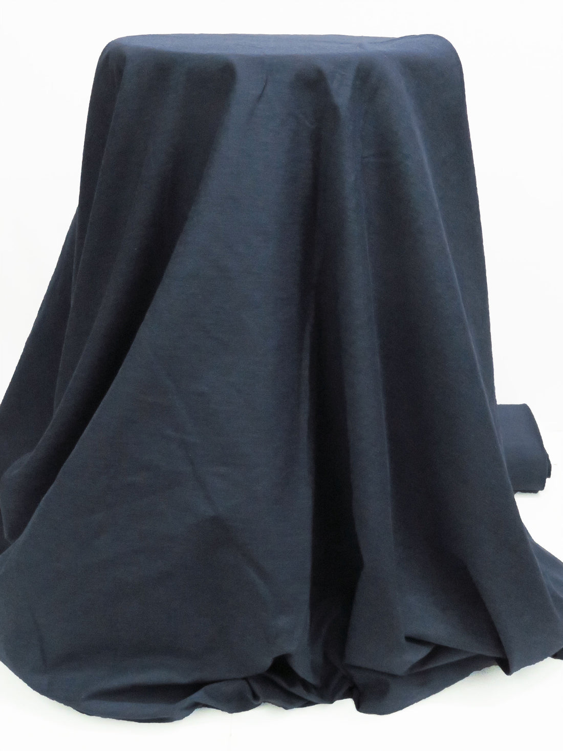 Dark Slate Blue Cotton/Polyester Heathered Shirt Weight Woven - NY Designer - 55W