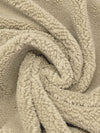 Muted Sand 100% Polyester Sherpa Faux Fur - NY Designer - 63W