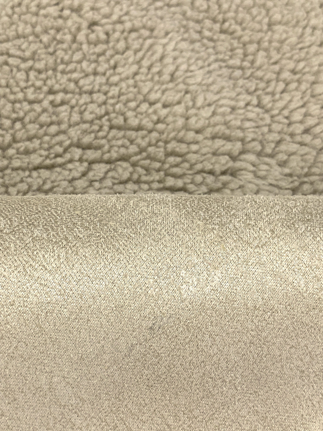 Muted Sand 100% Polyester Sherpa Faux Fur - NY Designer - 63W