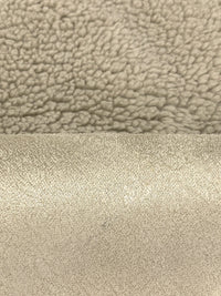 Muted Sand 100% Polyester Sherpa Faux Fur - NY Designer - 63W