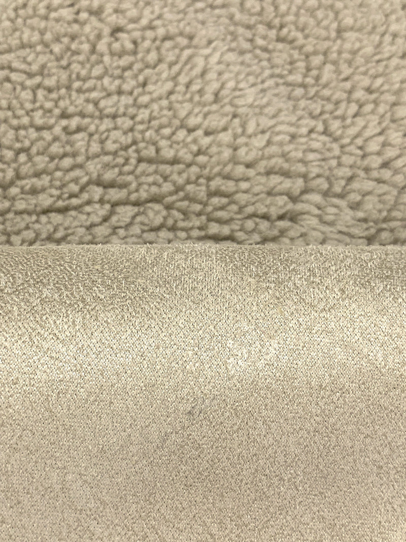 Muted Sand 100% Polyester Sherpa Faux Fur - NY Designer - 63W